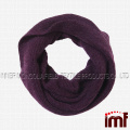 Women Solid 100% Pure Cashmere Infinity Circle Loop Scarf